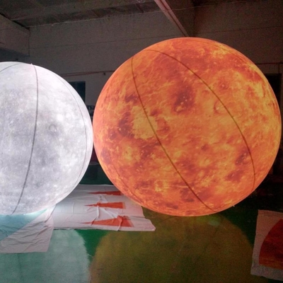 Custom Logo Large Advertising Inflatable Model Led Light Inflatable Moon Balloon for Decoration (Логотип на заказ) Большой рекламный надувный модель светодиодный надувный лунный шар для украшения