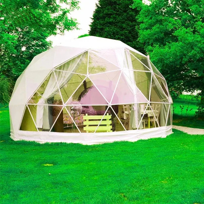 9м Геодезический купол Кампинговая палатка Luxury PVDF Gabric Outdoor PVC